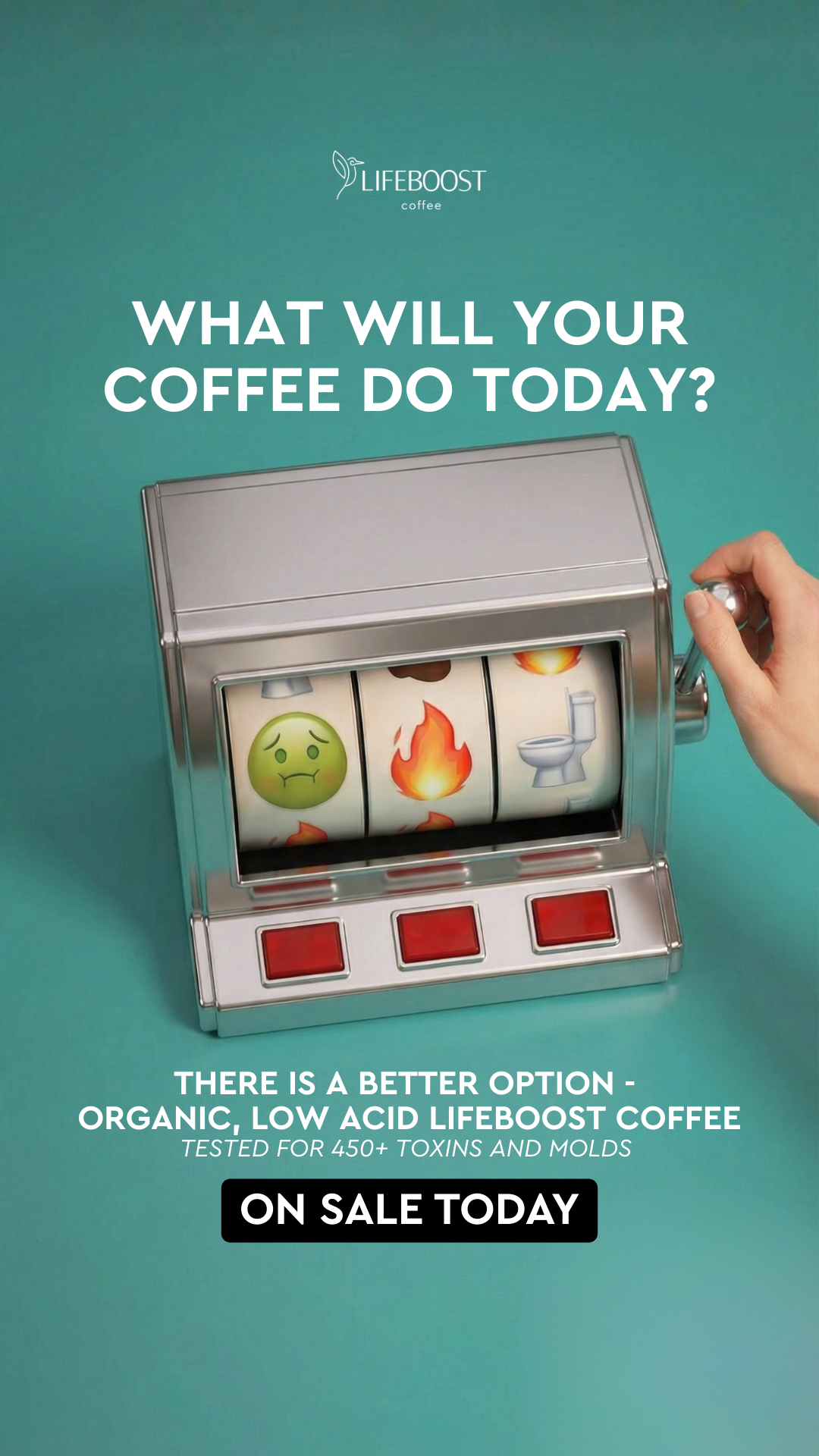 Lifeboost Coffee Facebook ad