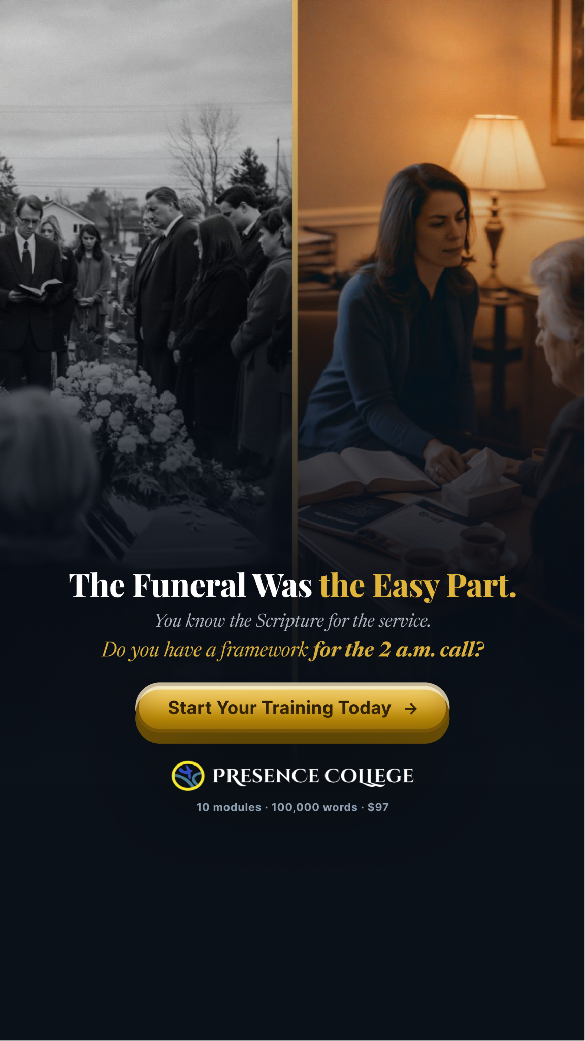 Presence College Facebook ad