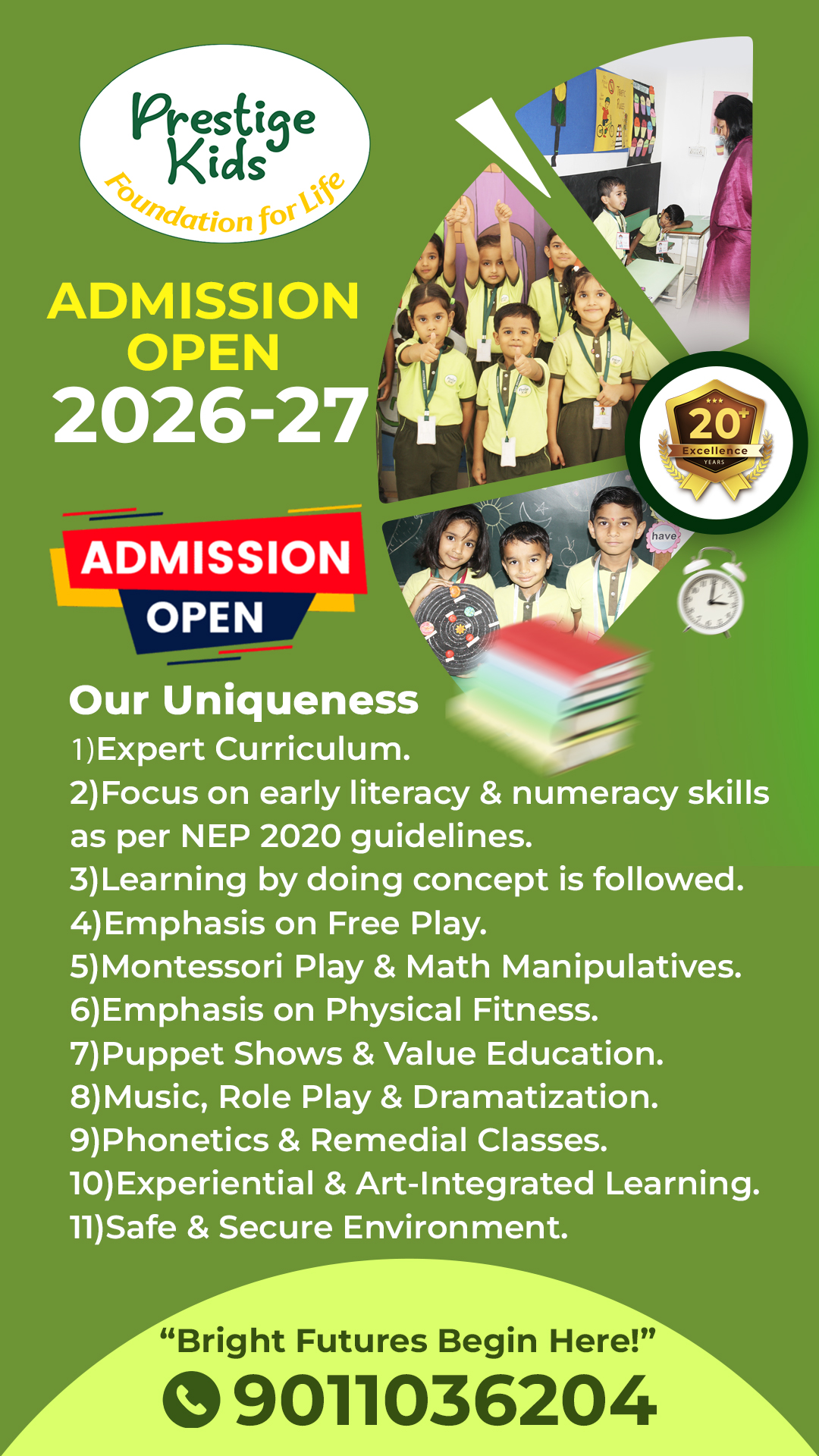 Prestige Public School Facebook ad from Apr 11, 2026