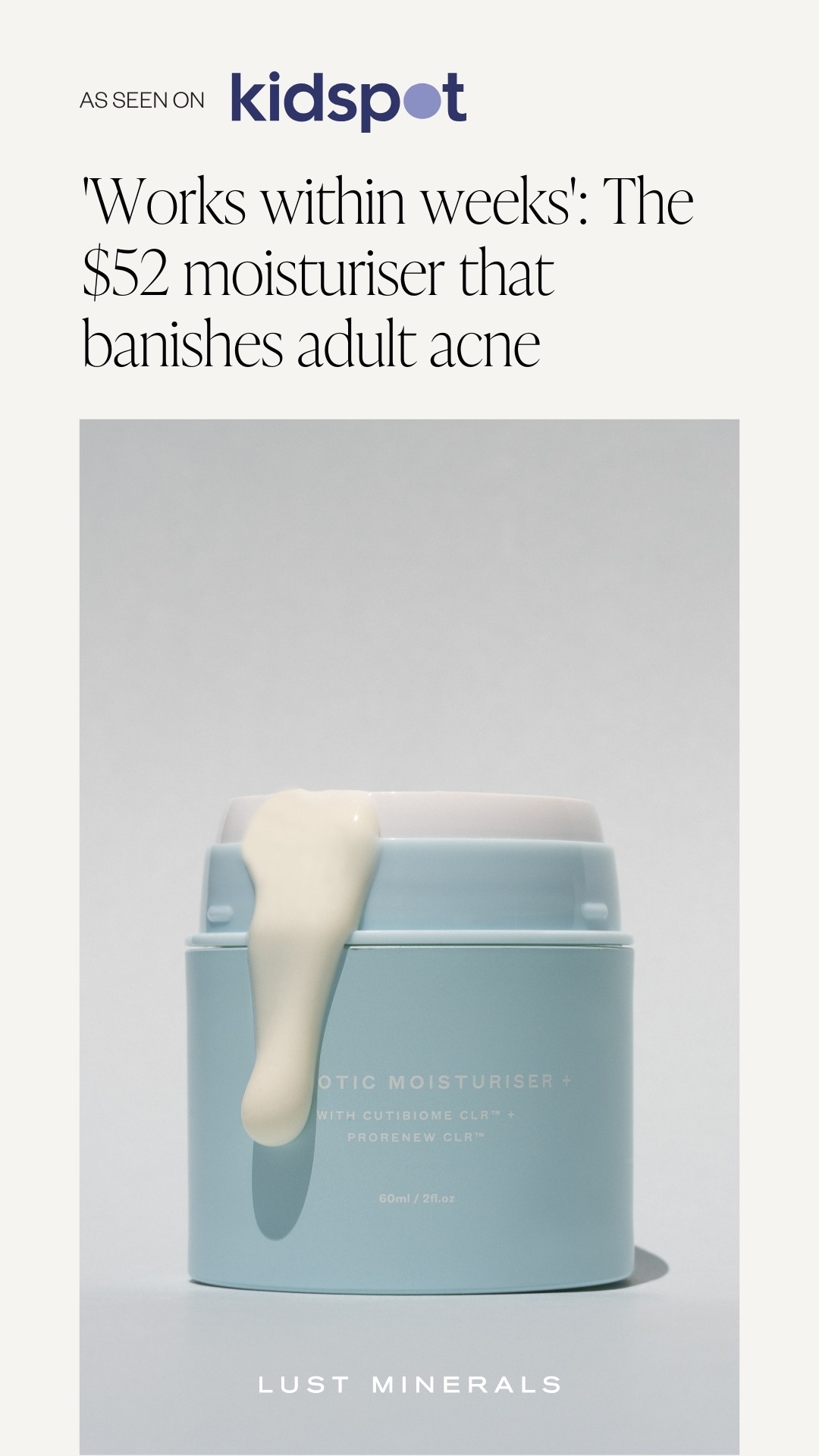 Lust Minerals Facebook ad