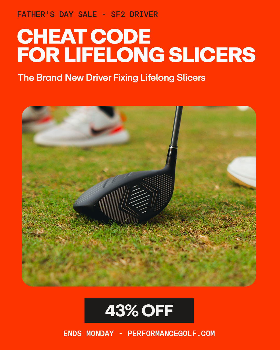 Performance Golf Facebook ad