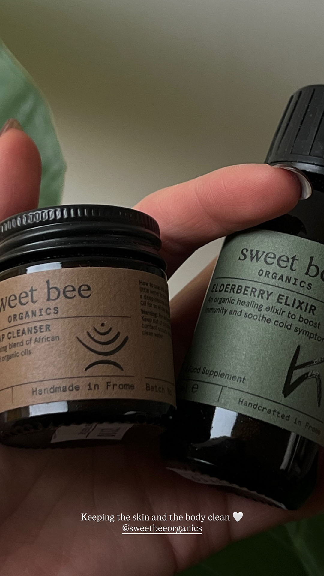Sweet Bee Organics Facebook ad