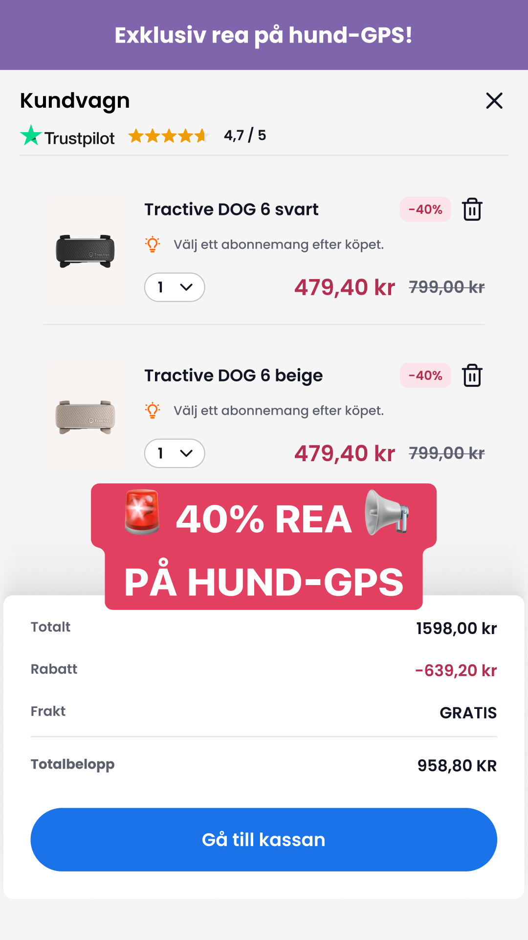 Tractive Facebook ad