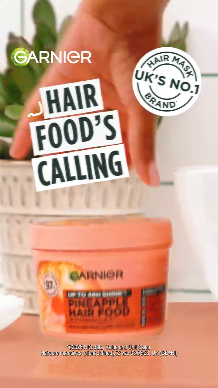 Garnier Facebook ad: Pineapple Hair Food's Calling