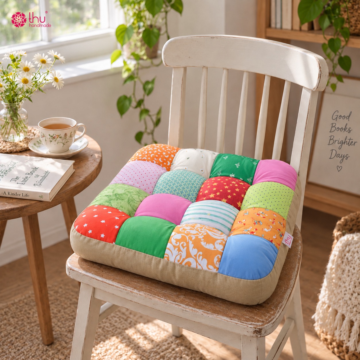 HQQuilt - Handmade Decor Facebook ad: ĐỆM HANDMADE, THÊM ÊM CHO GÓC NGỒI, THÊM…