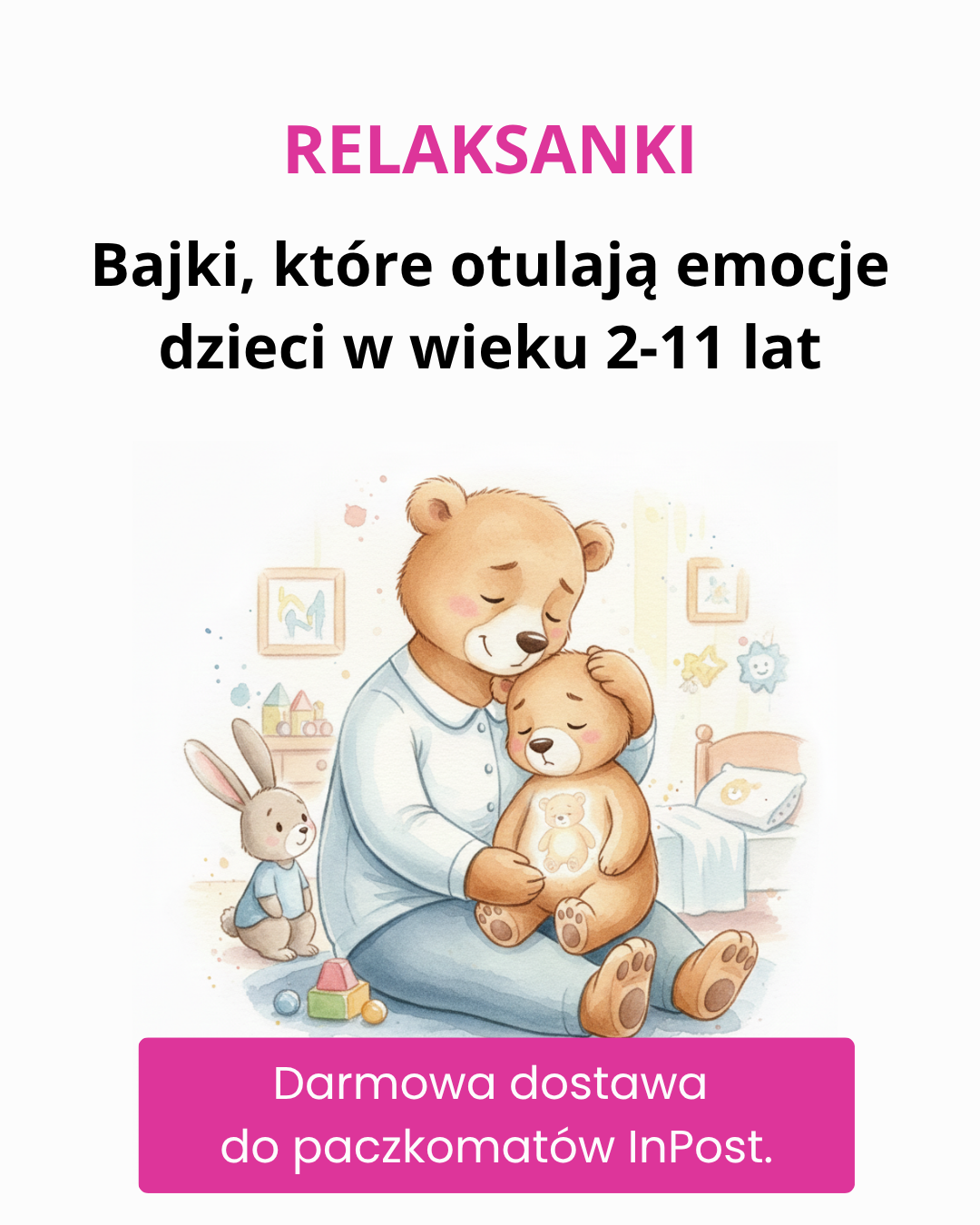 Relaksanki - bajki, które otulają emocje dzieci 2-11 lat Facebook ad