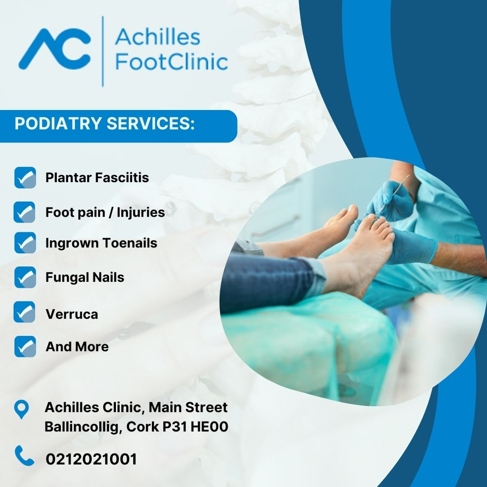 Achilles Podiatry & Physiotherapy Clinic Cork Facebook ad