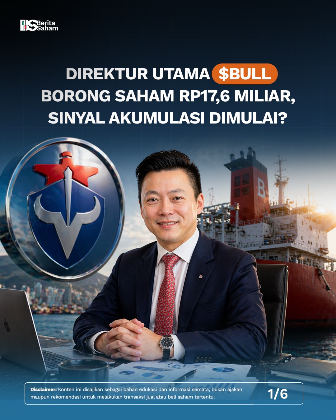 Berita Saham Indonesia Facebook ad: Dirut $BULL ngeborong saham perusahaannya sendiri senilai…