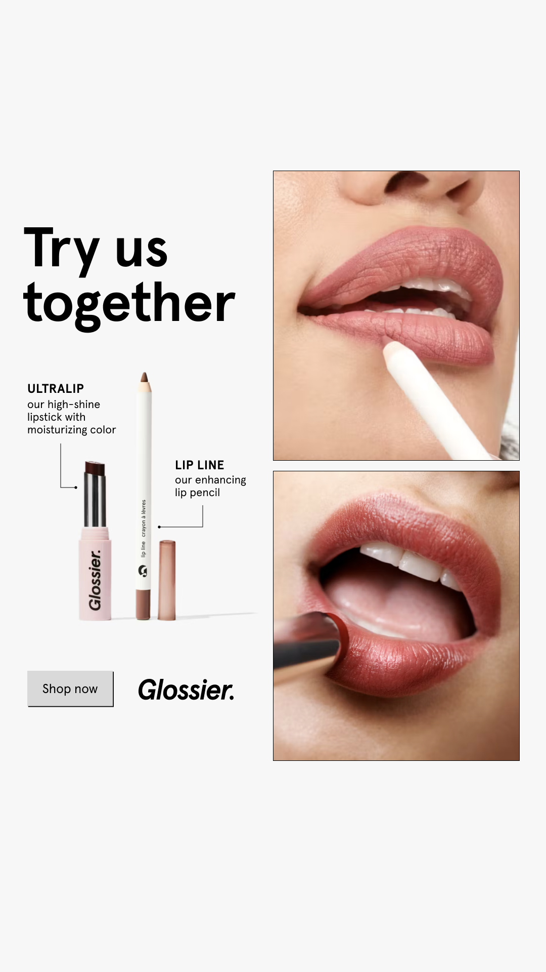 Glossier Facebook ad