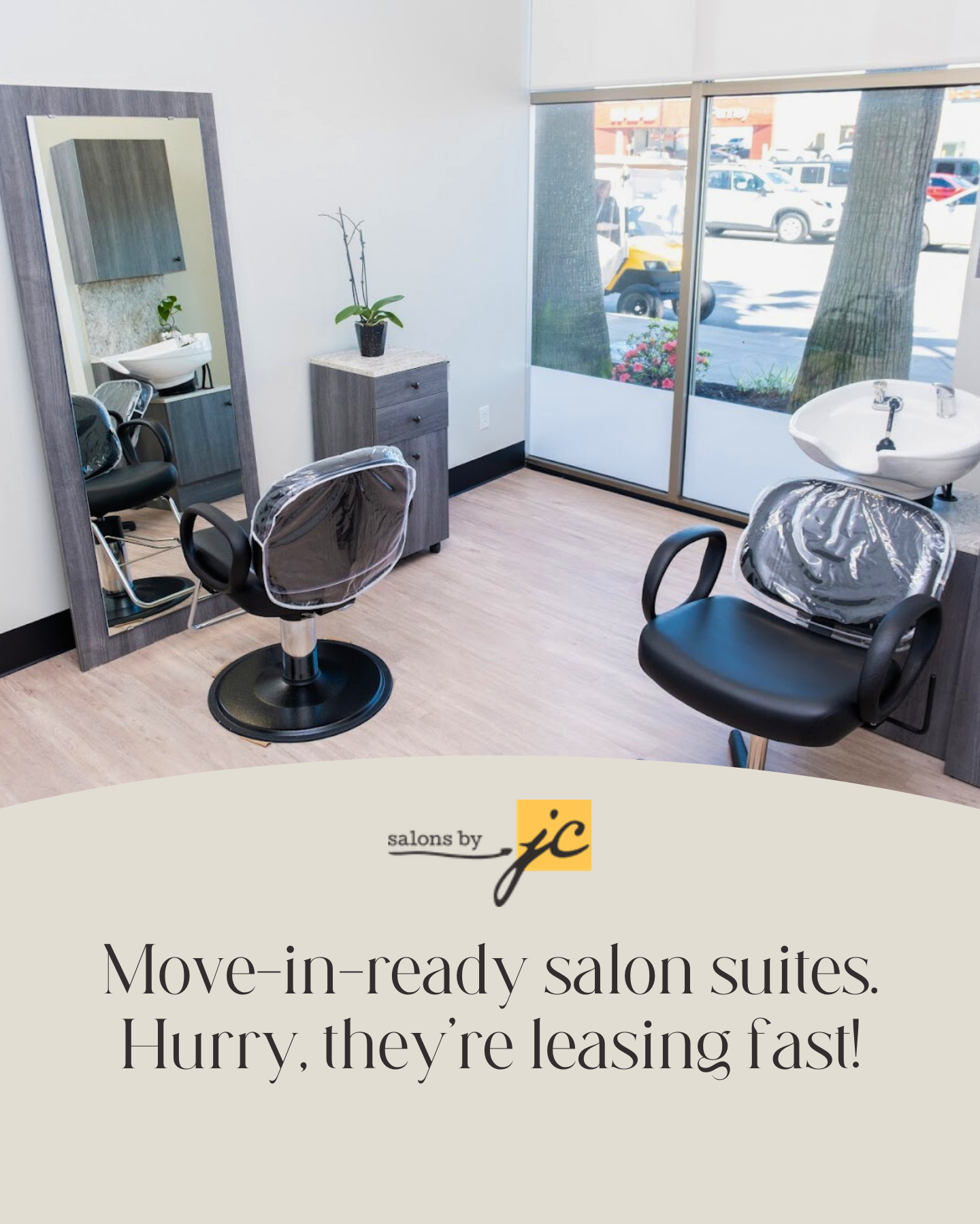 Salons by JC Downtown Franklin Facebook ad: 50% Off Rent for 8 Weeks