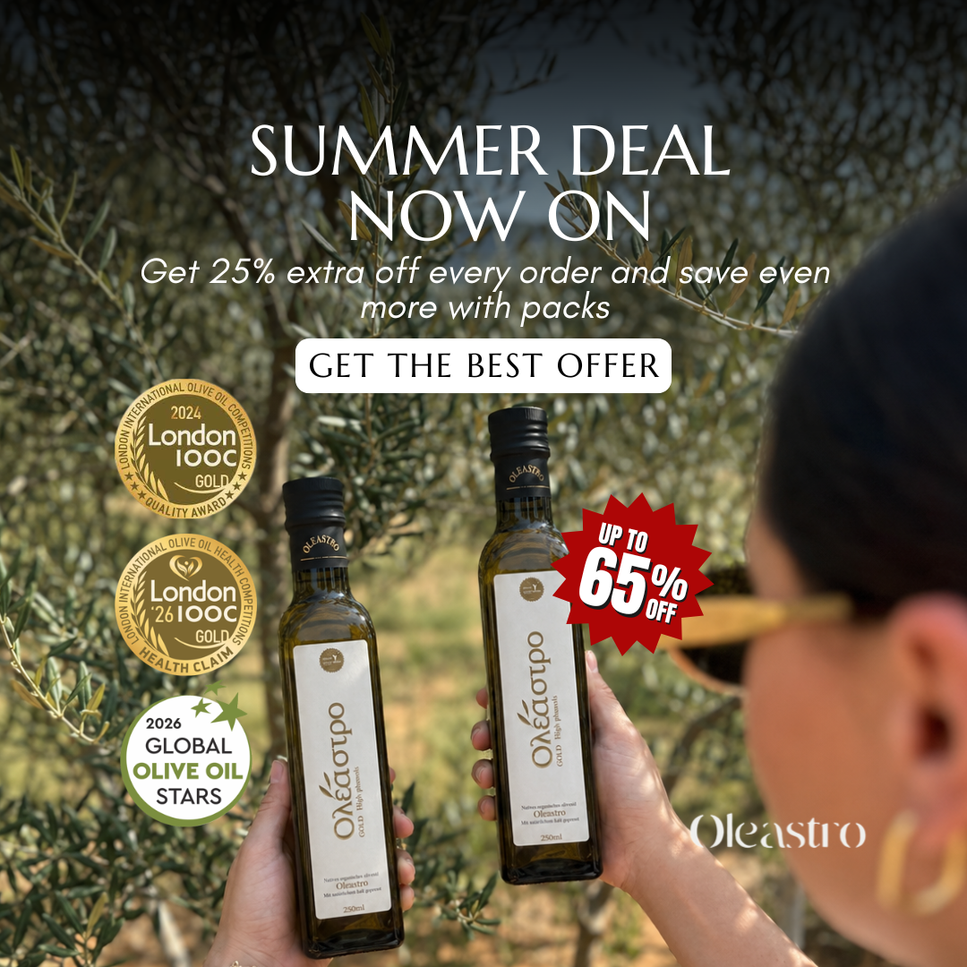Olive Park Oleastro Facebook ad: Extra 25% Starts Now