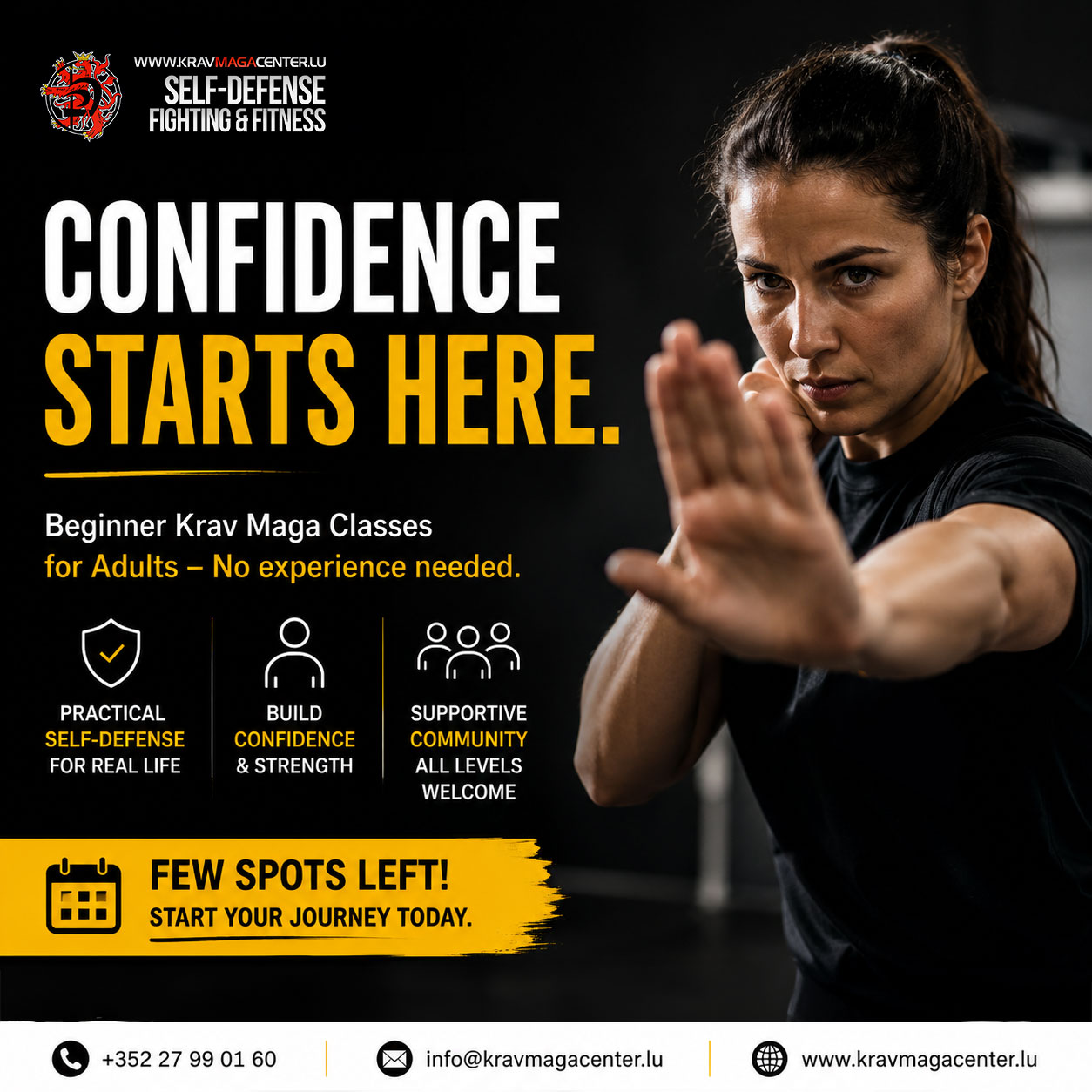 Krav Maga Center "by kickyoufit" Facebook ad