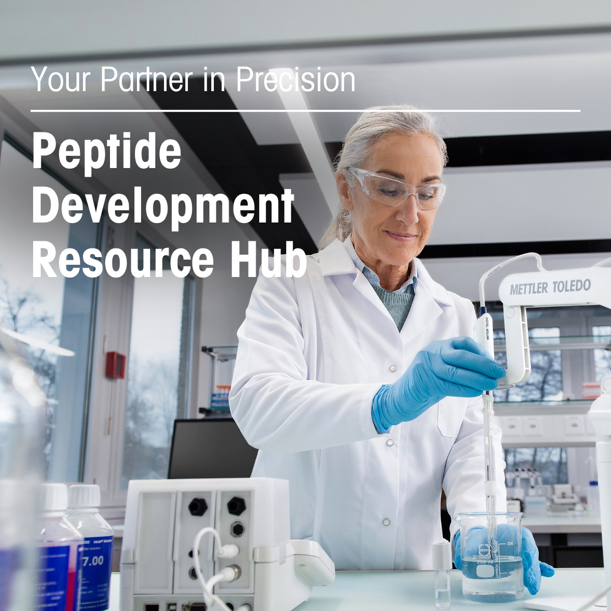 mettler.toledo Facebook ad: Comprehensive Resources for Peptide Processes
