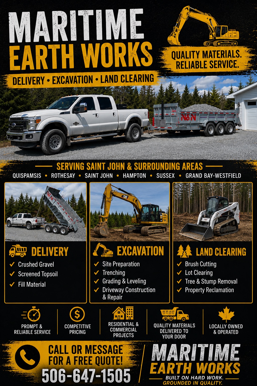Maritime Earthworks Facebook ad: Making dreams a reality