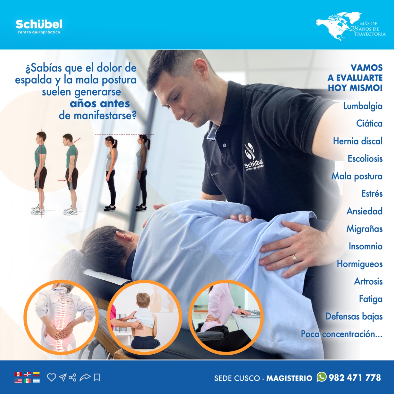 Schübel Centro Quiropráctico Facebook ad