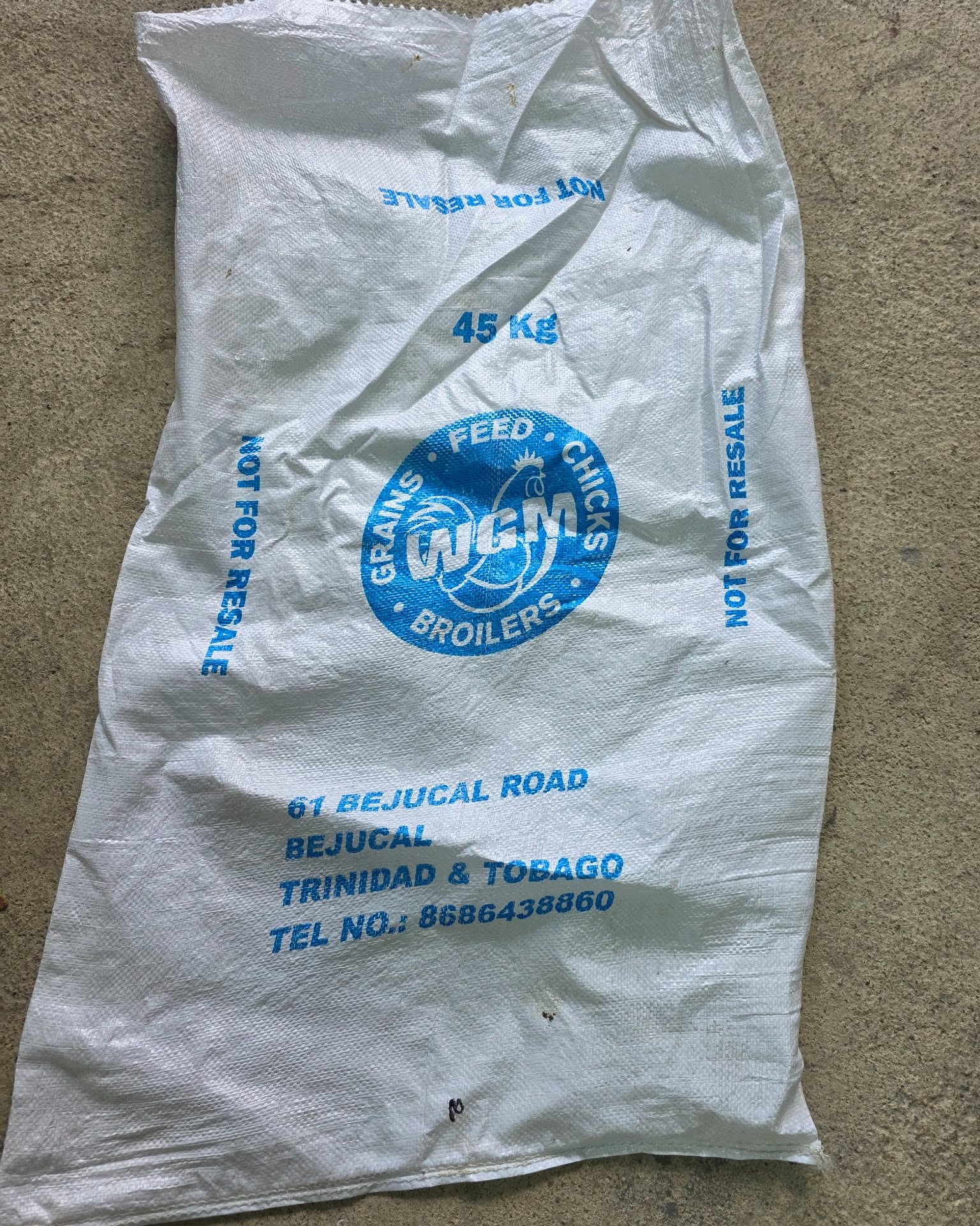 Christine Nandlal Chattergoon Facebook ad: feed bags for sale