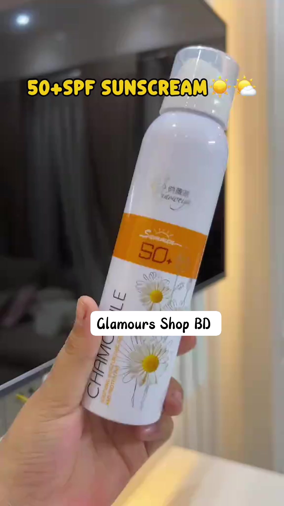 Glamours Shop BD Facebook ad: CHAMOMILE Soothingly WHITENING SPRAY