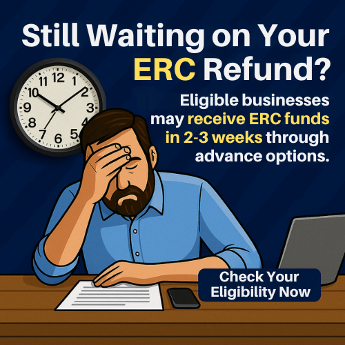 Found Money Project Facebook ad: Waiting On Your ERC Refund? Here's How To Get It Faster