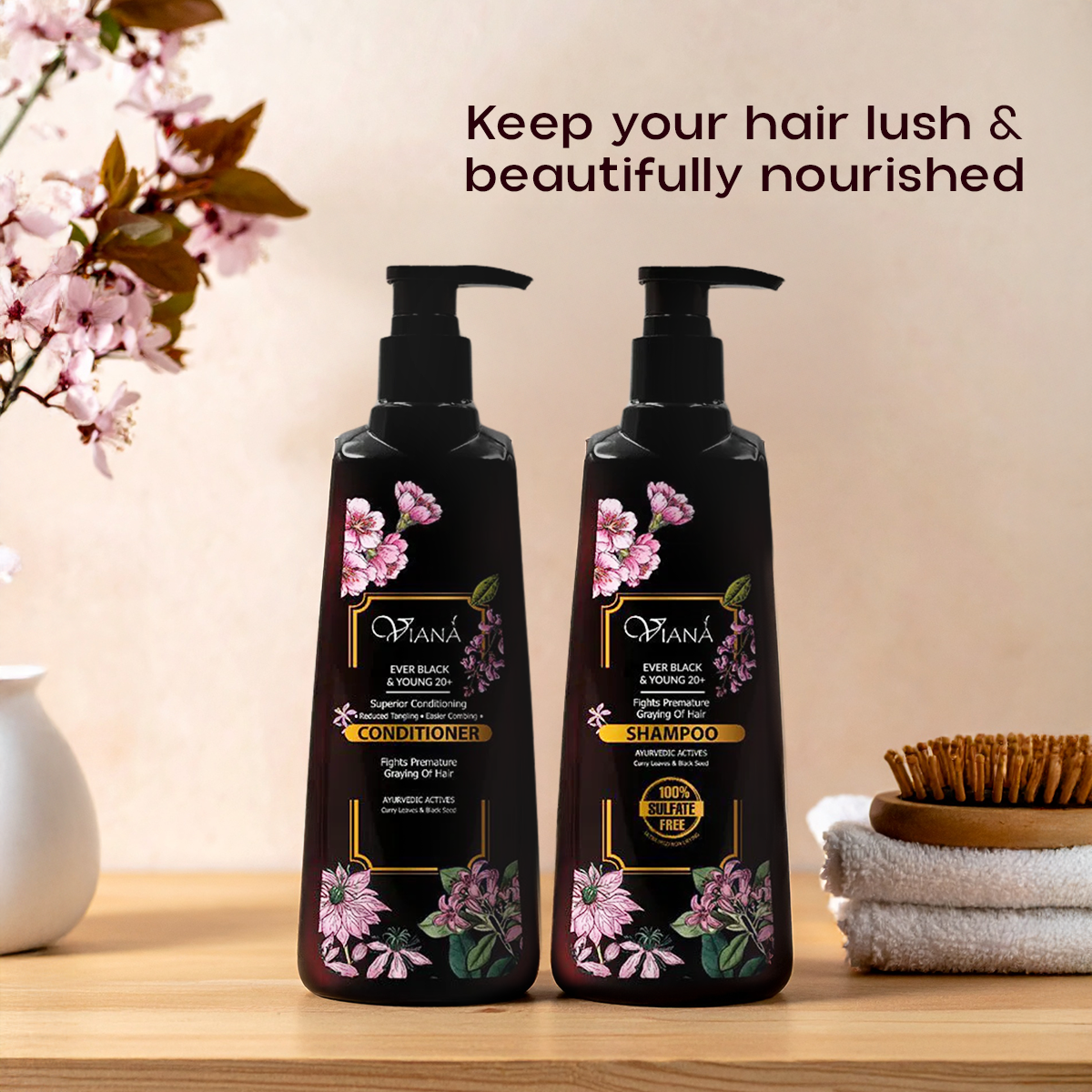 Viana Hair Care Facebook ad