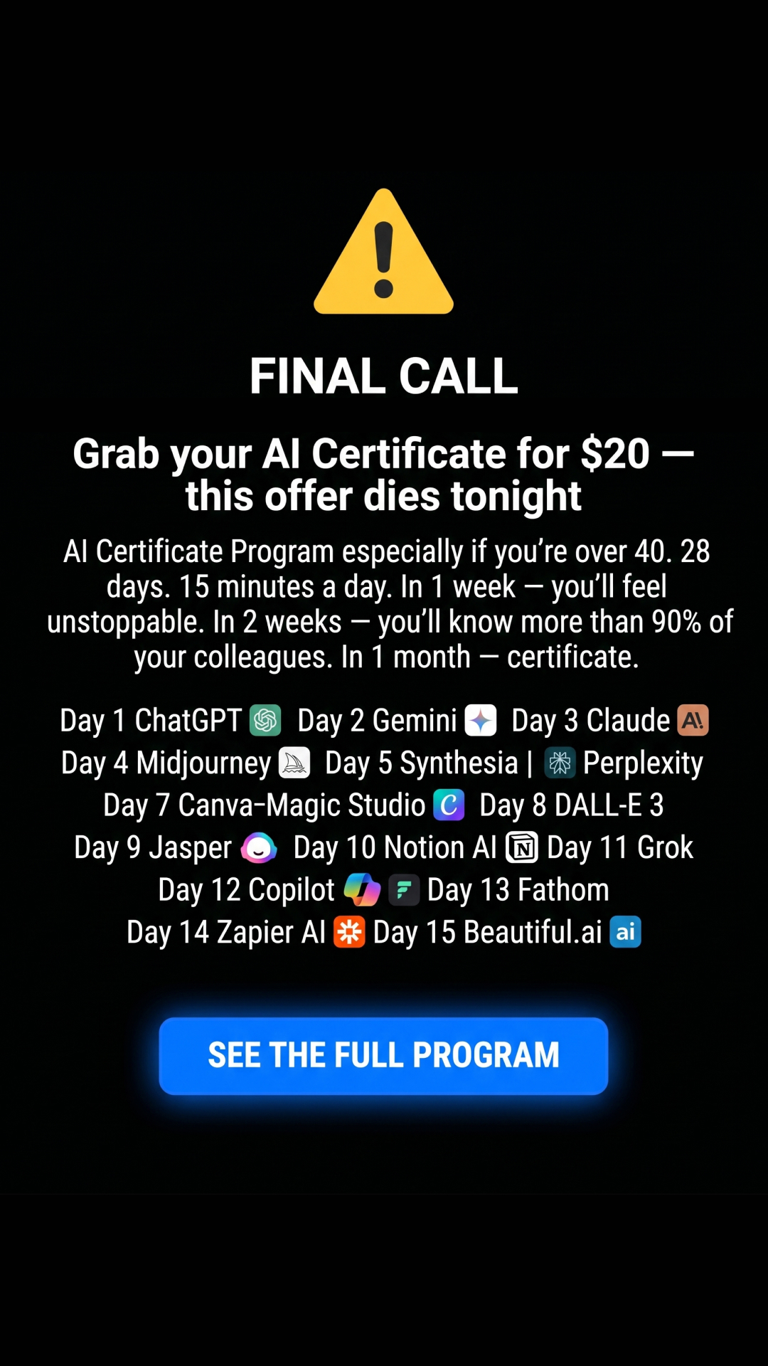 AI Made Simple Facebook ad