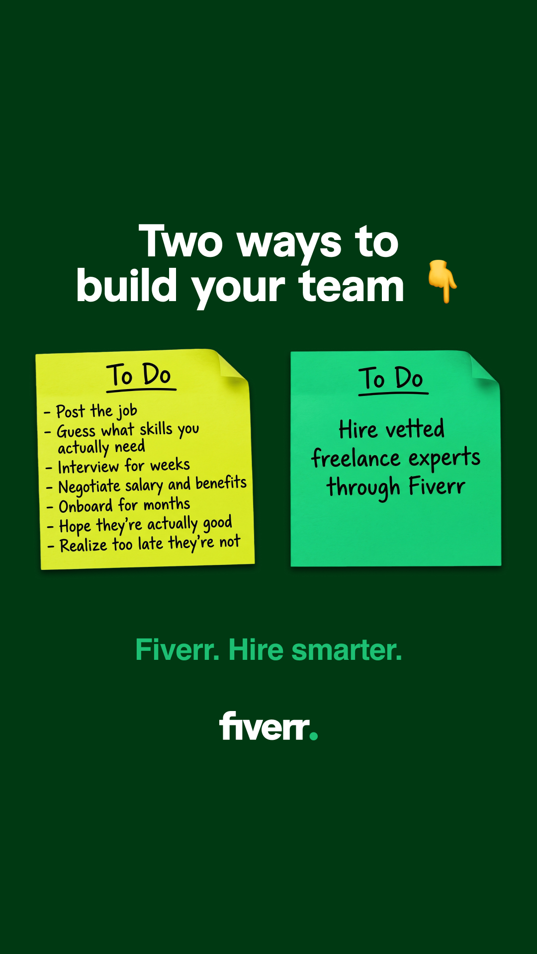 Fiverr Facebook ad