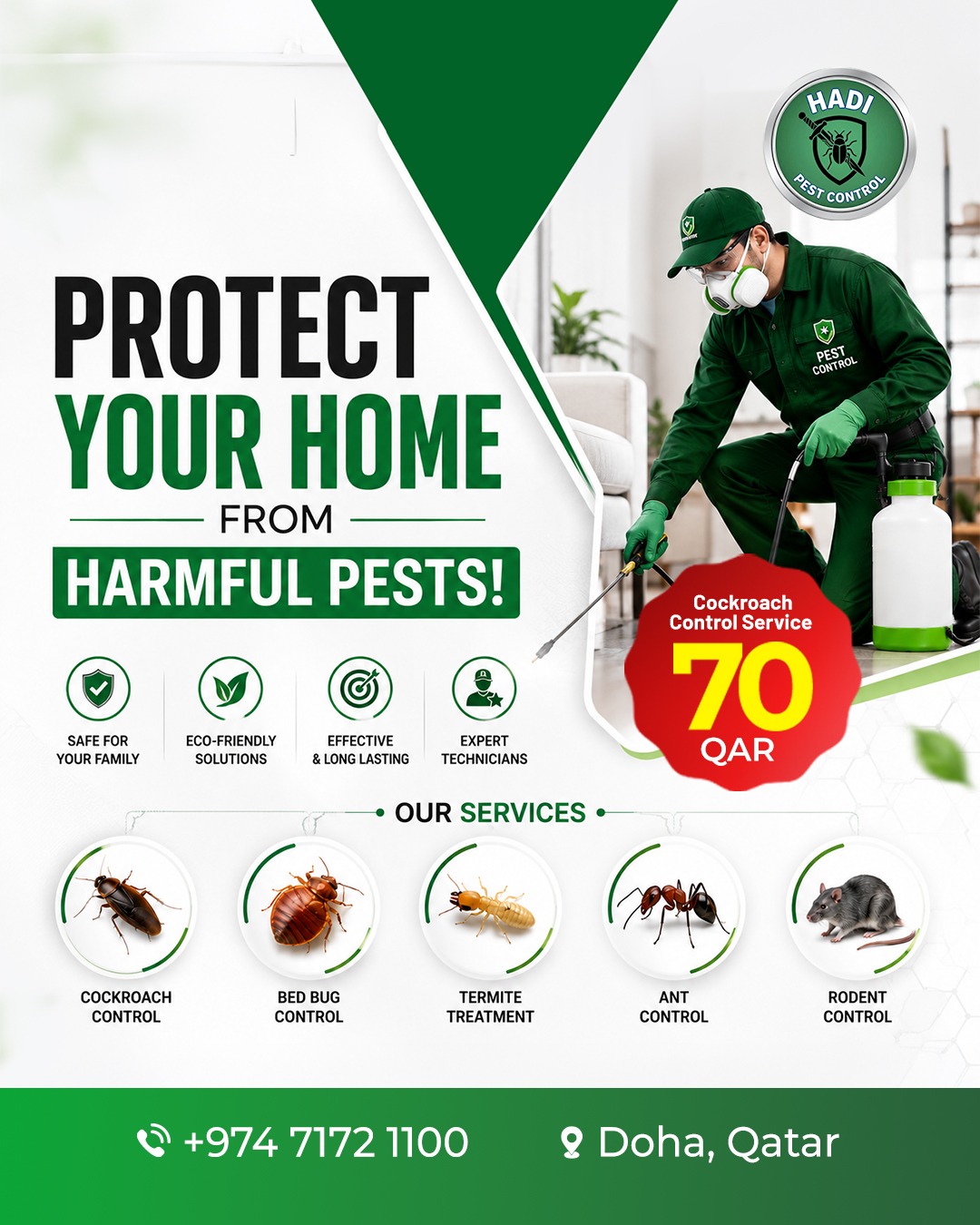 Hadi Pest Control & Cleaning Services Facebook ad