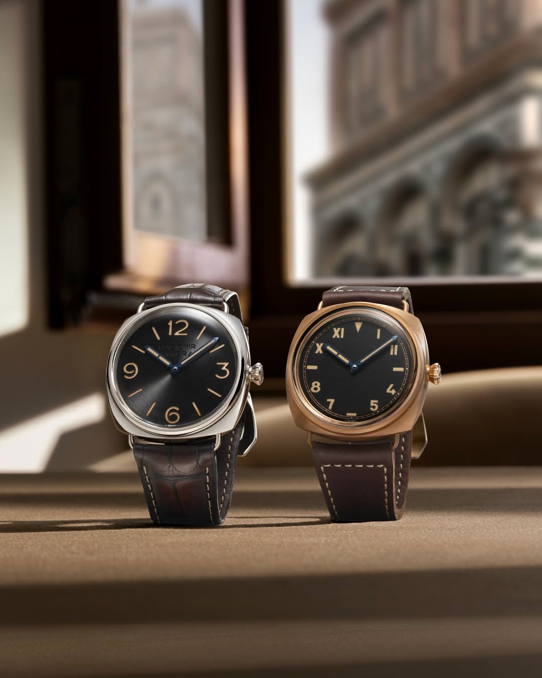 Panerai Facebook ad: Two watches. One journey through time.