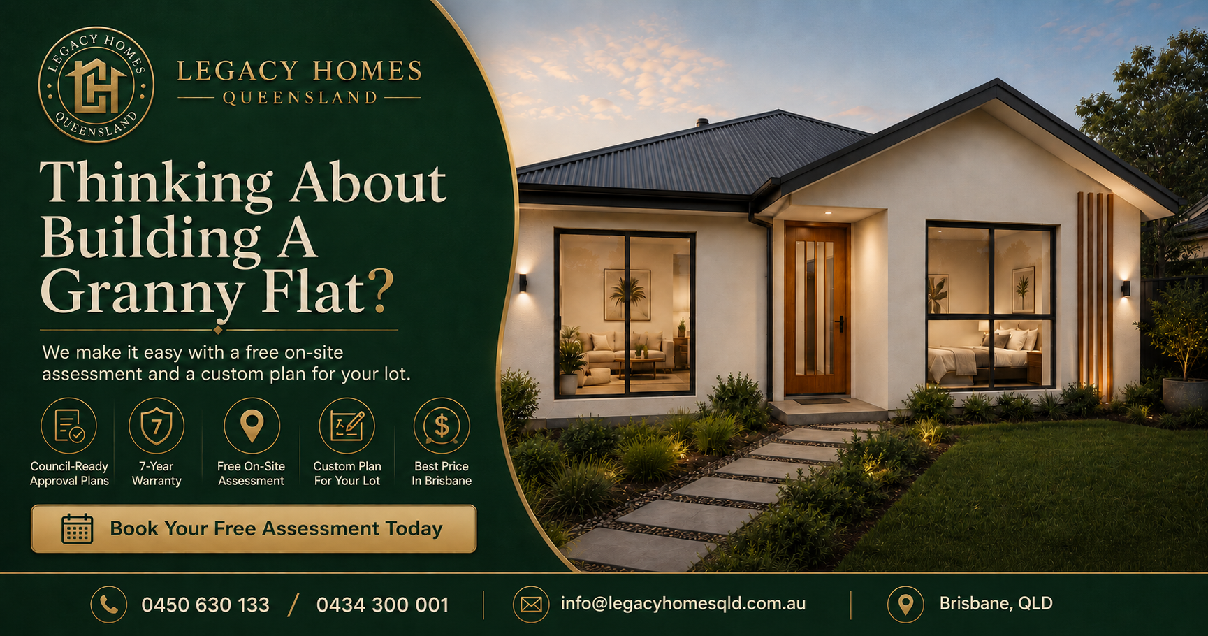 Legacy Homes Queensland Facebook ad from May 30, 2026