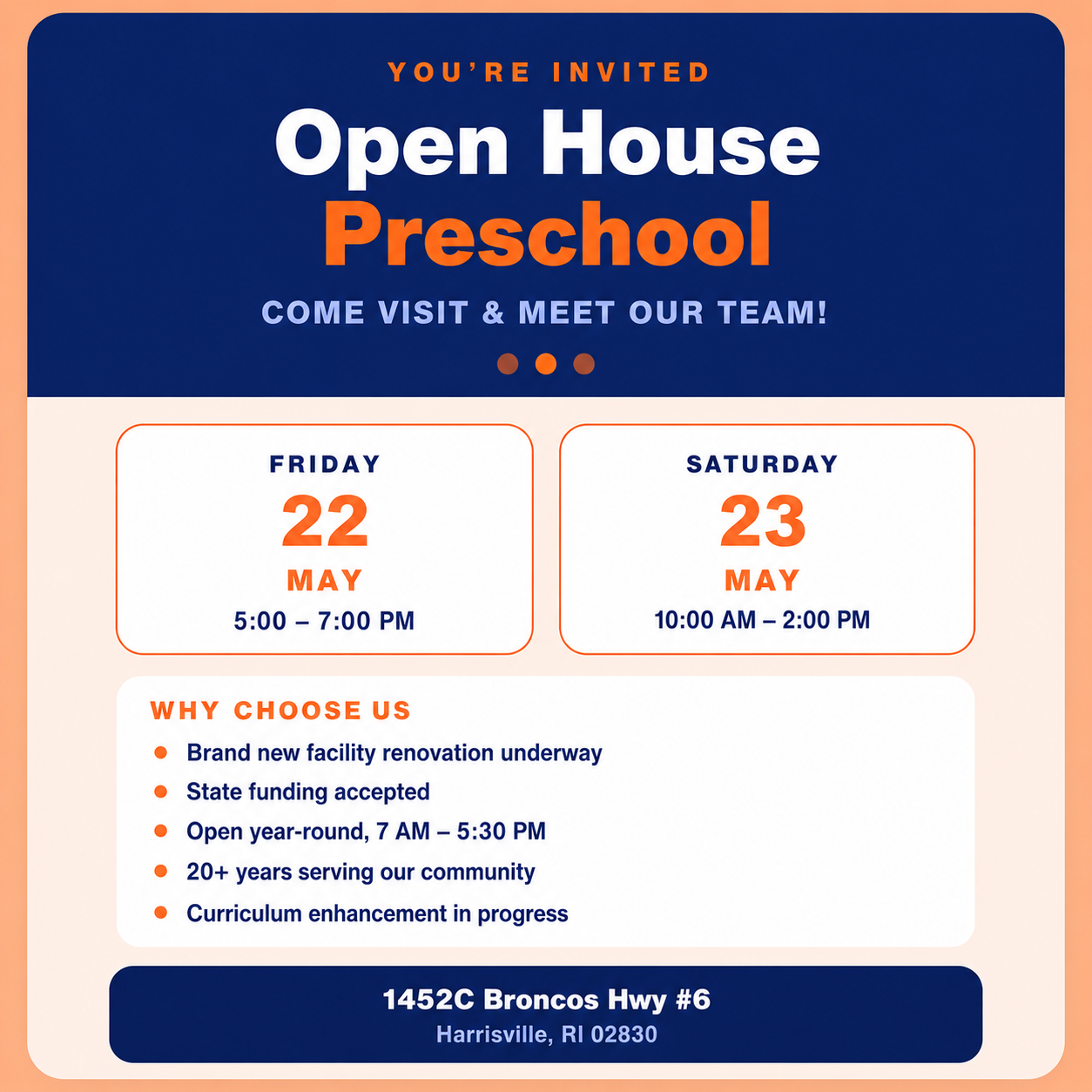 Me Too Preschool Facebook ad