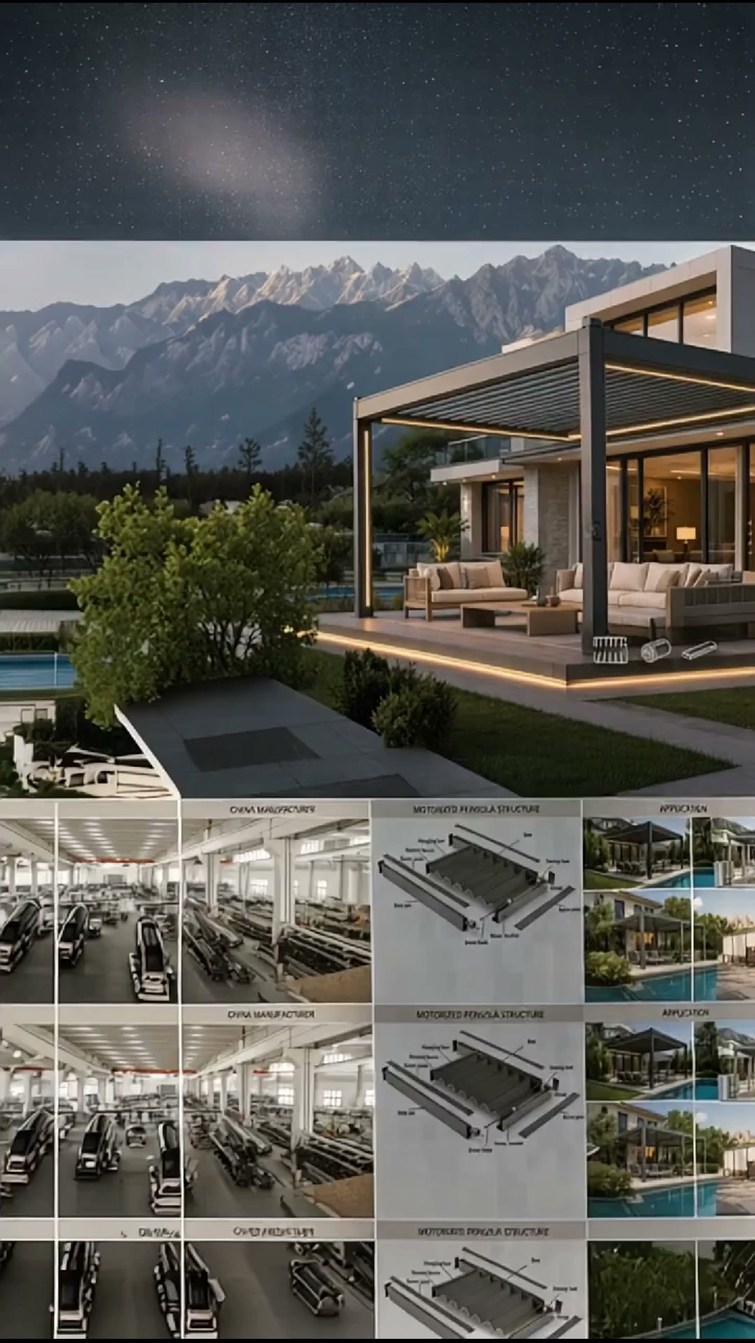 Shangteng Spring Facebook ad: Motorized Pergolas Manufacturer