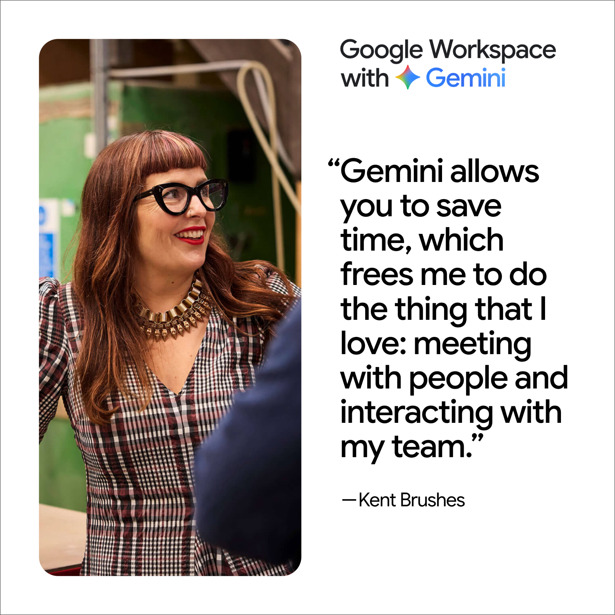 Google Workspace Facebook ad: Do more with less using AI in Workspace