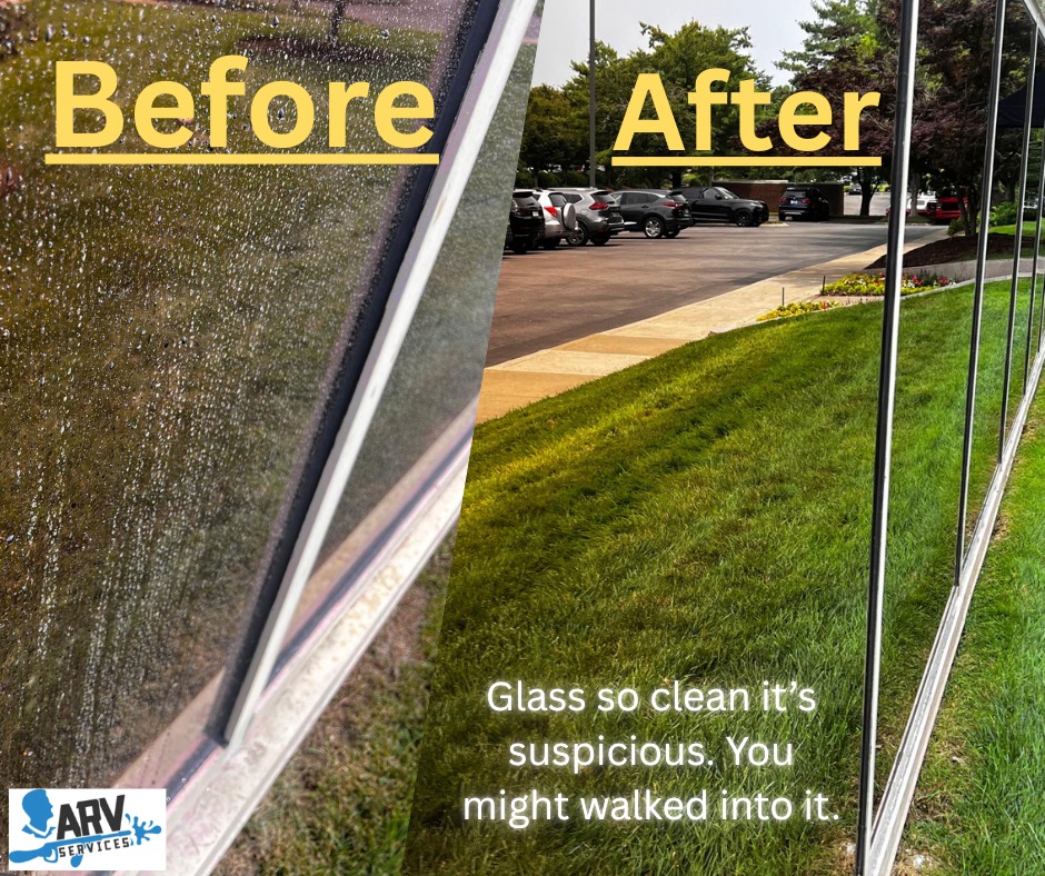 ARV Services Window Cleaning & Pressure Washing Facebook ad: 70+ Five-Star Reviews Across Middle Tennessee