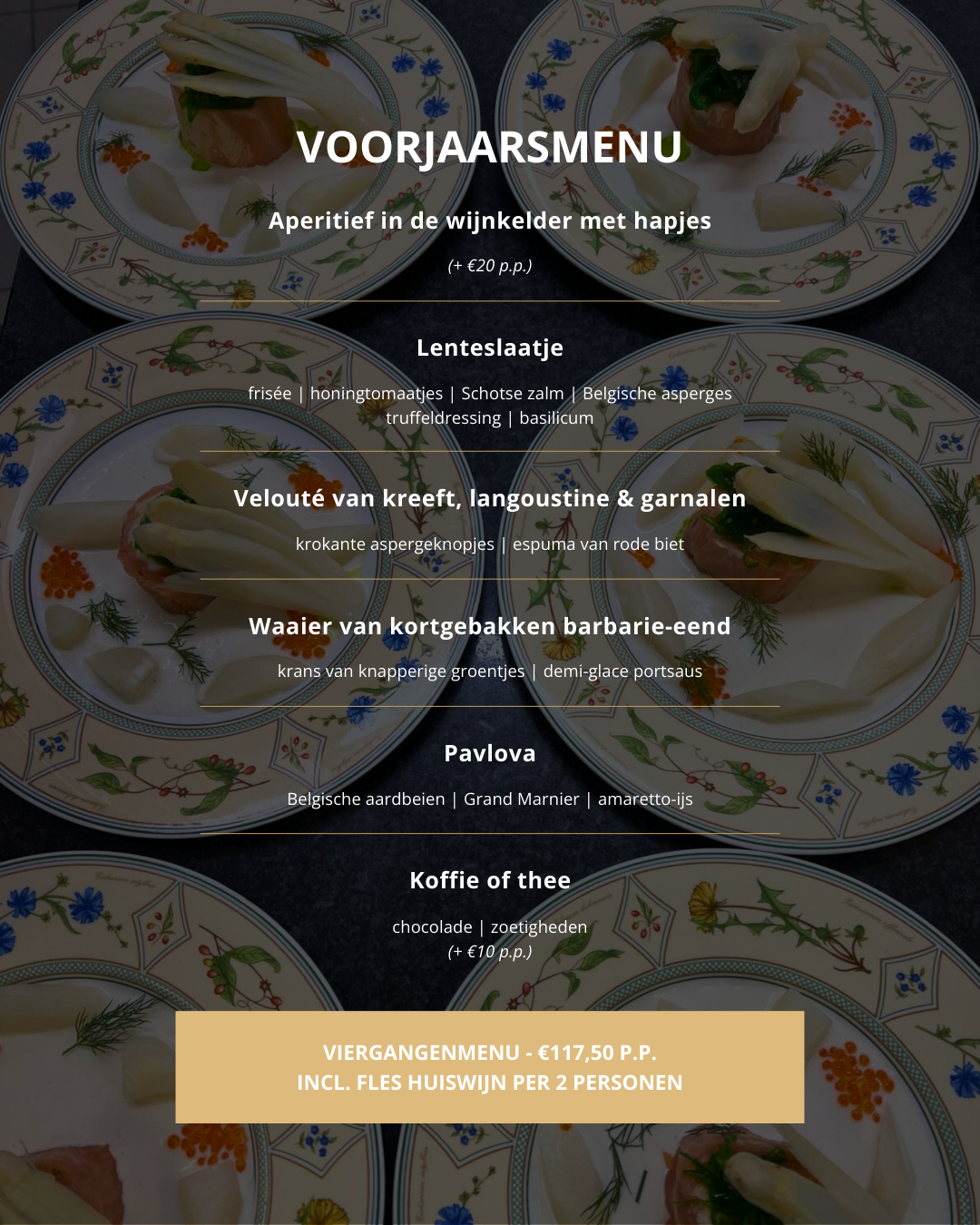 Huis De Colvenier Facebook ad: Voorjaarsmenu - Restaurant Huis De Colvenier Antwerpen