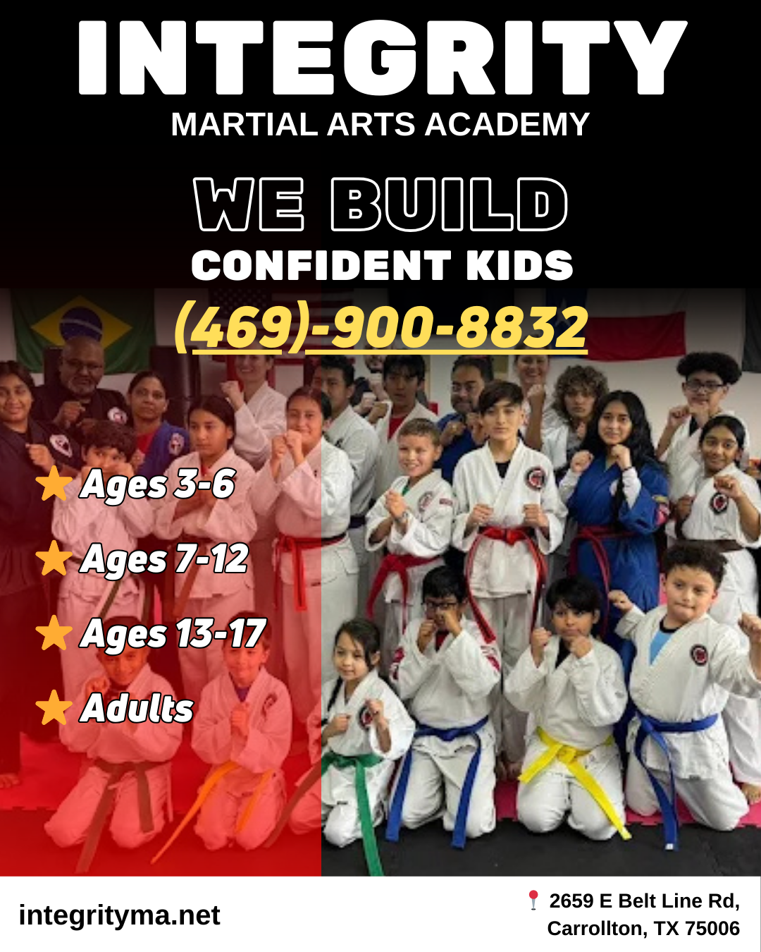Integrity Martial Arts Academy Facebook ad