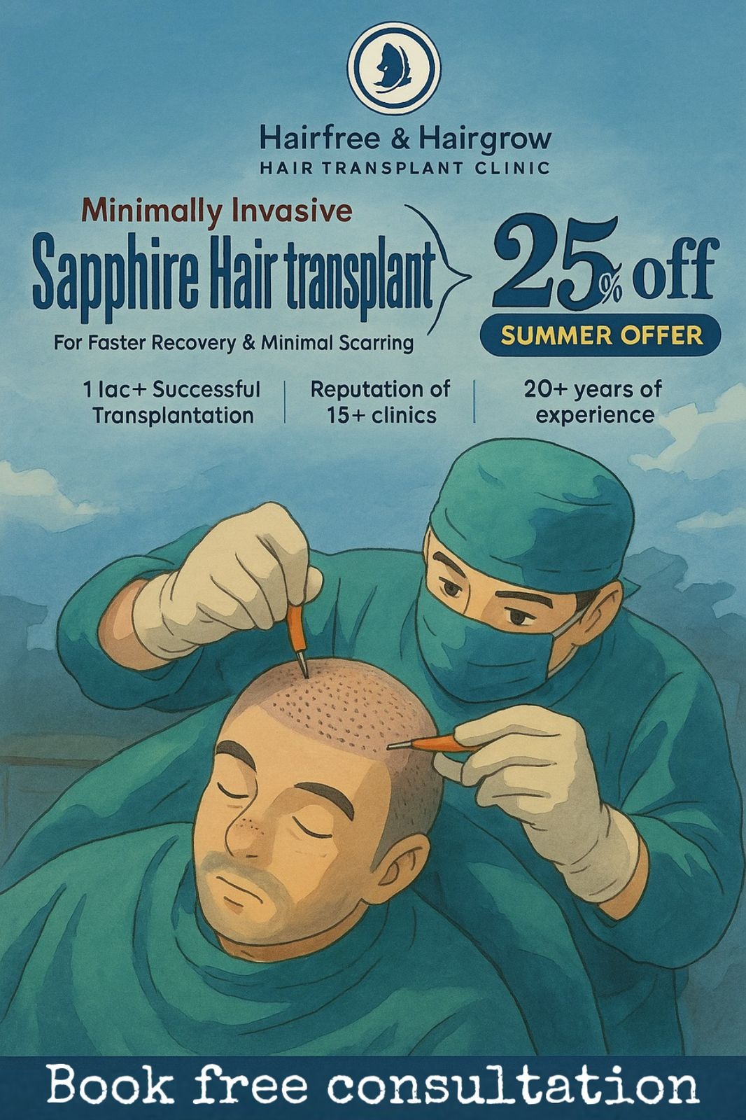Hairfree Hairgrow Clinic Facebook ad