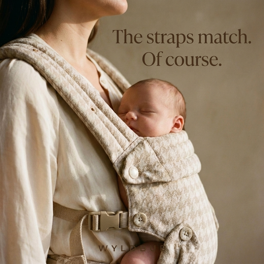 Wyld Bub Facebook ad: The straps match. Of course.