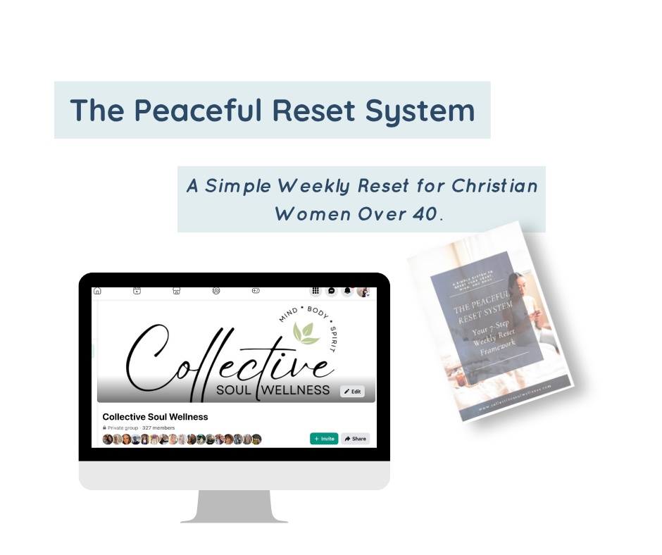 Collective Soul Wellness Facebook ad: Free Download for Christian Women Over 40: The Peaceful…