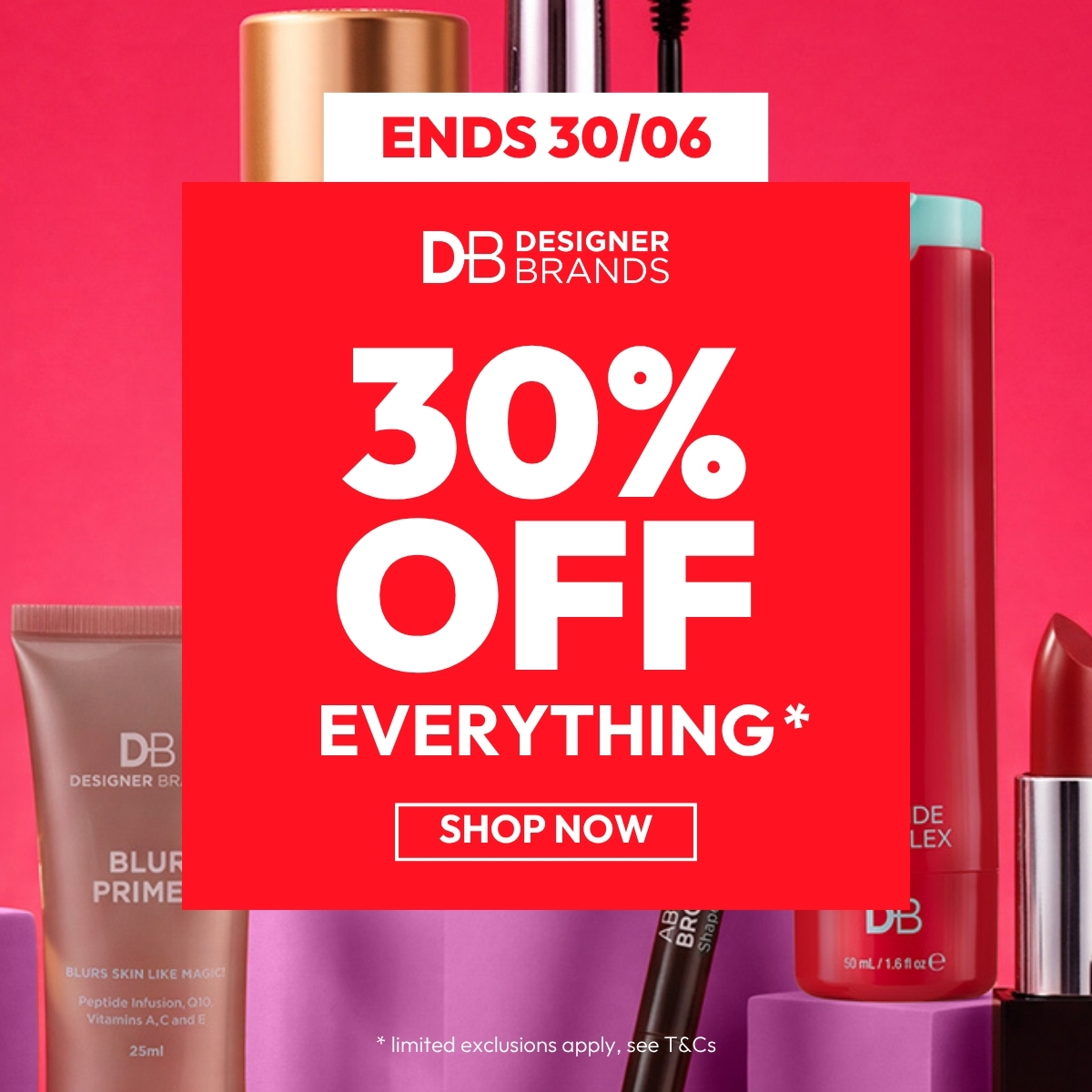 Designer Brands Cosmetics Facebook ad