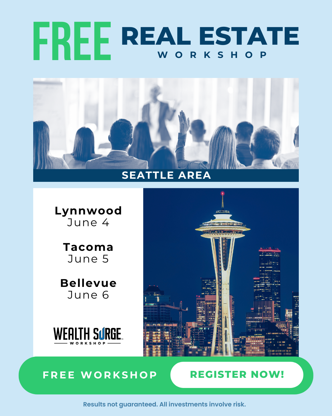 Wealth Surge Workshop Facebook ad