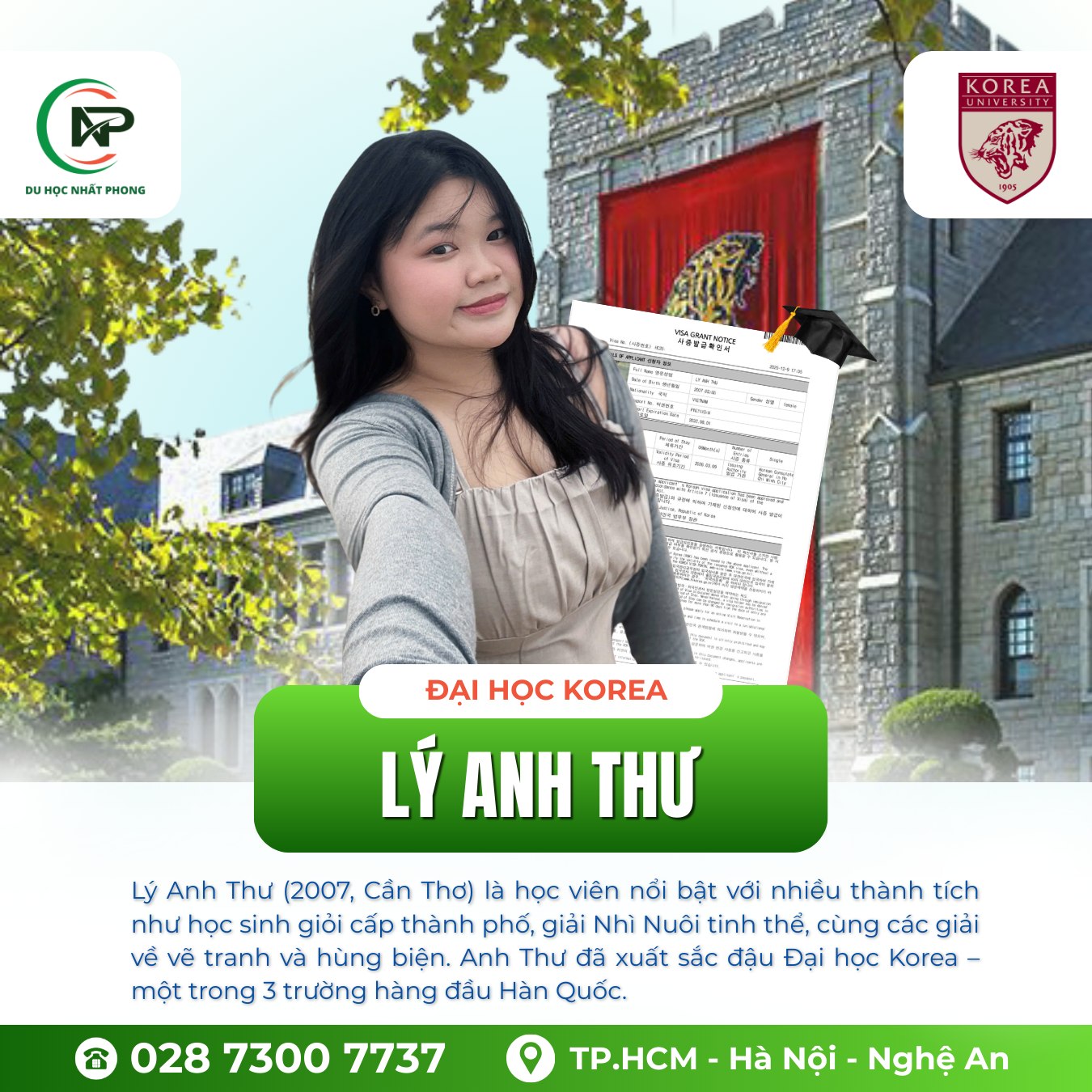 Du học Hàn Quốc - Nhất Phong Education Facebook ad: DU HỌC HÀN QUỐC CÙNG NHẤT PHONG: LỘ…