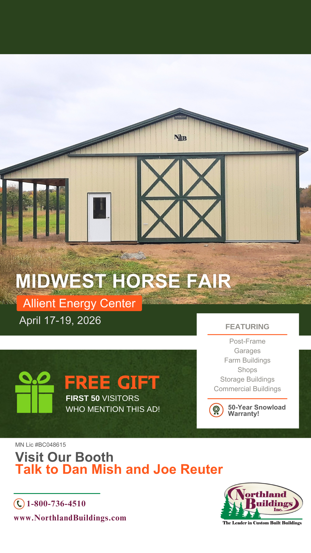 Northland Buildings, Inc. Facebook ad