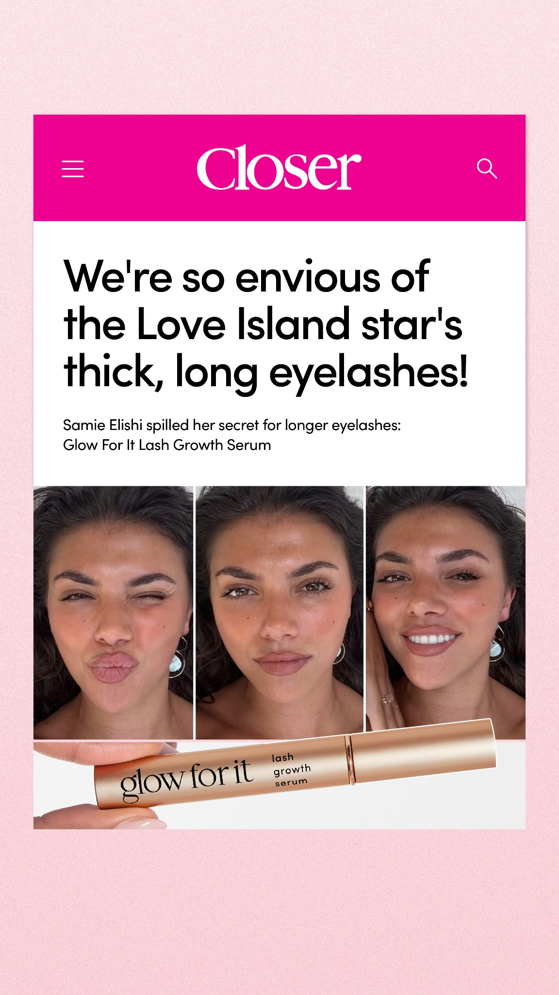 Glow For It Facebook ad
