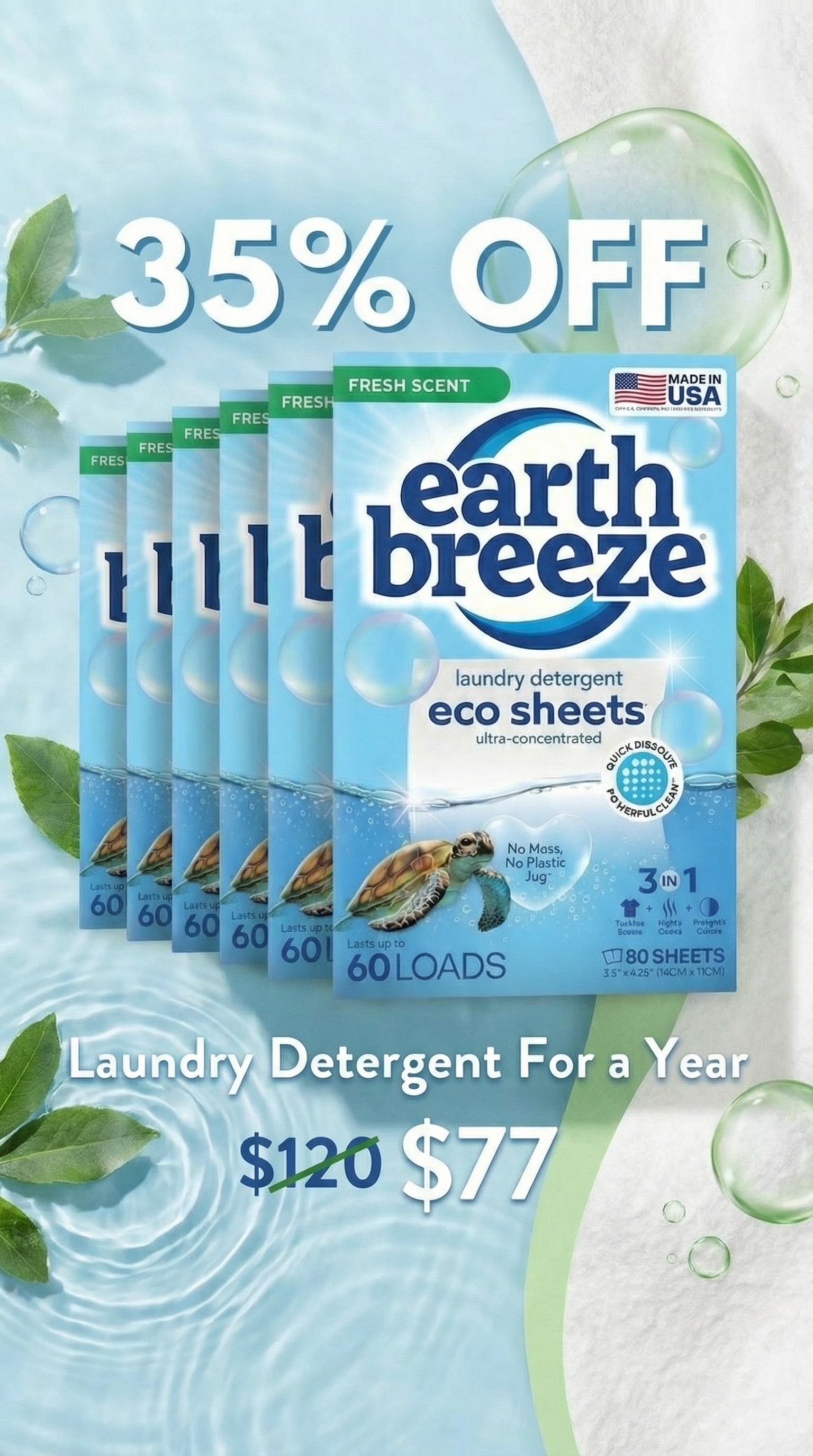 Earth Breeze Facebook ad