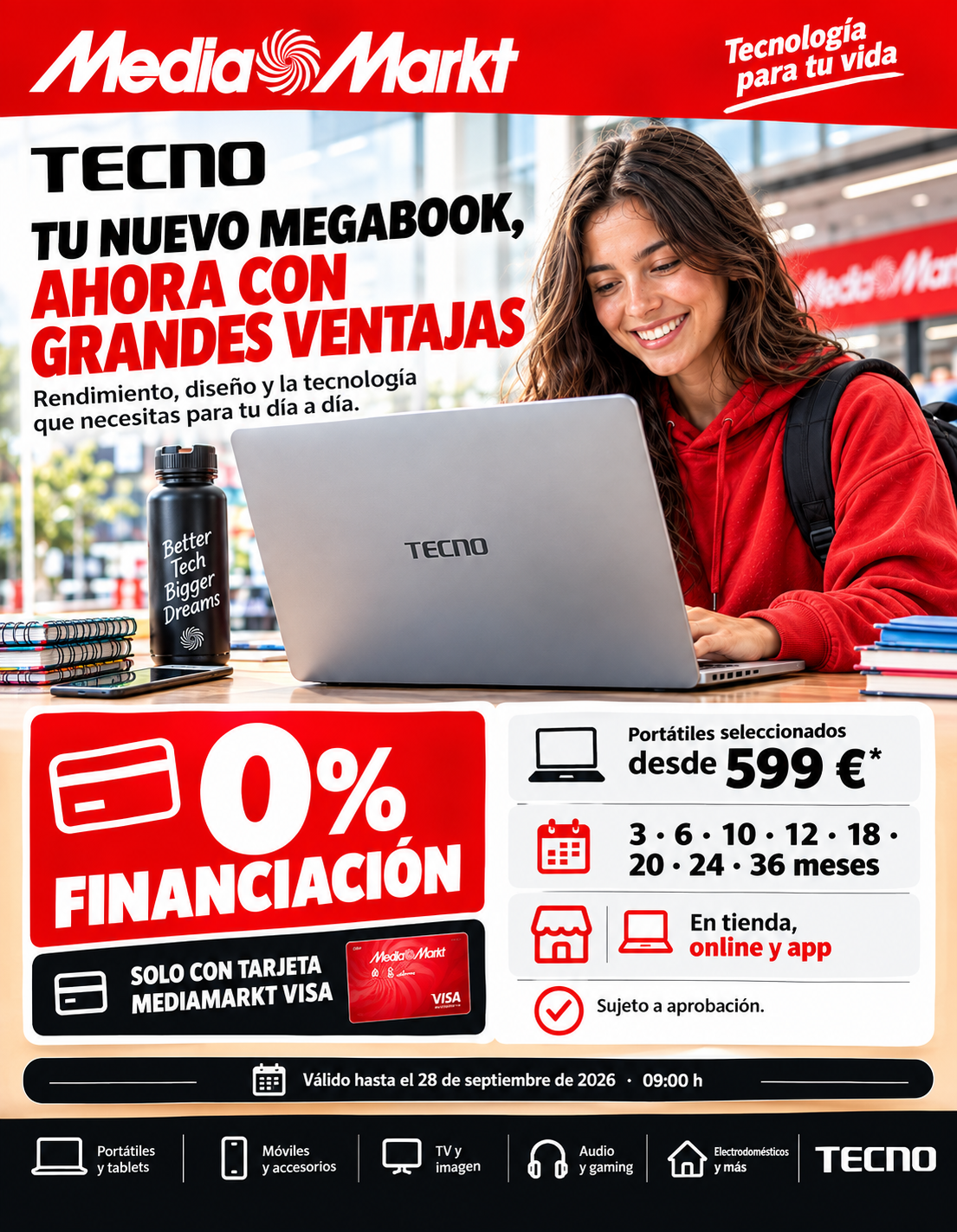 TECNOAIoT Spain Facebook ad: Portátiles las mejores ofertas al mejor precio | MediaMarkt