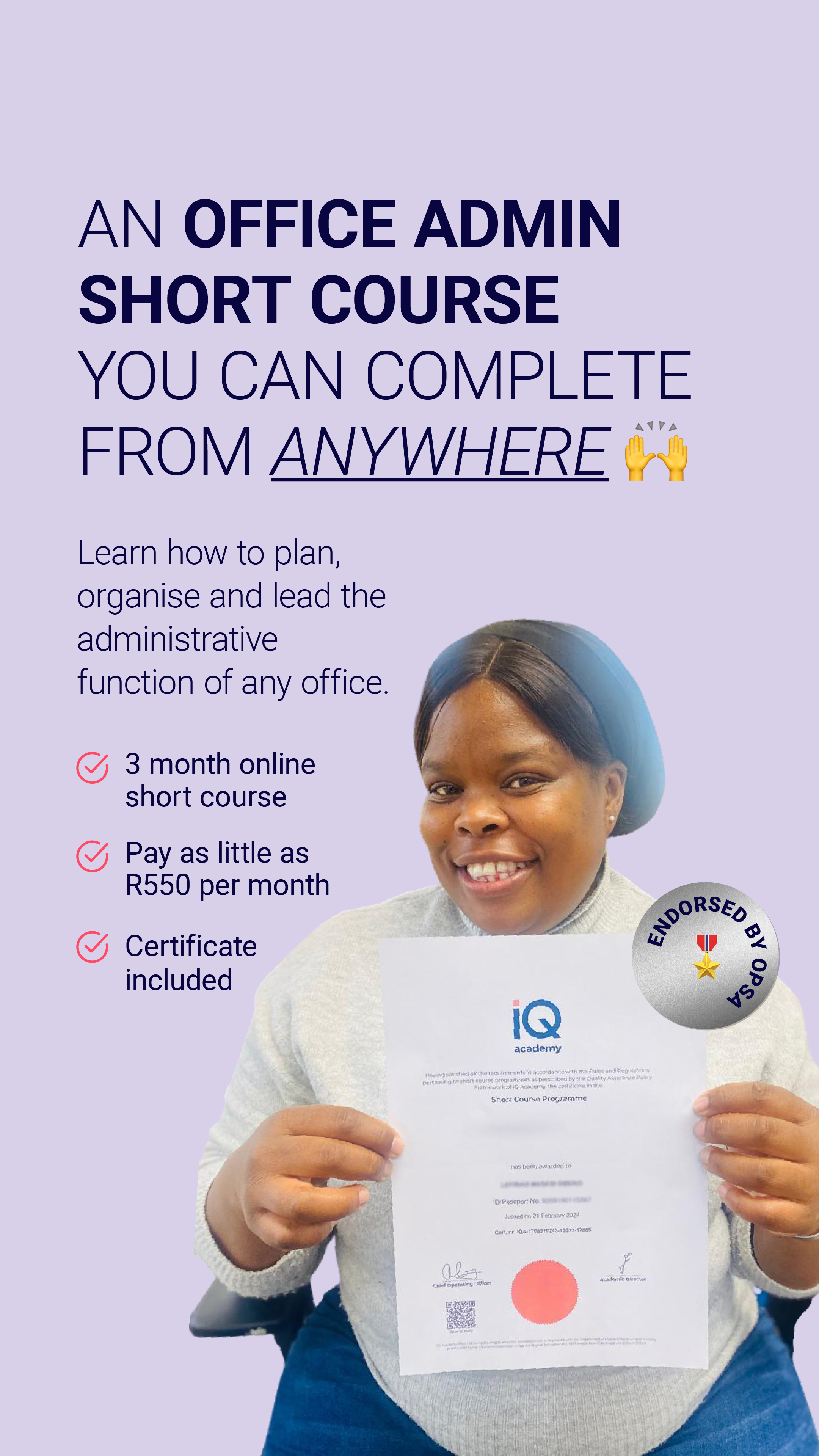 IQ Academy Facebook ad