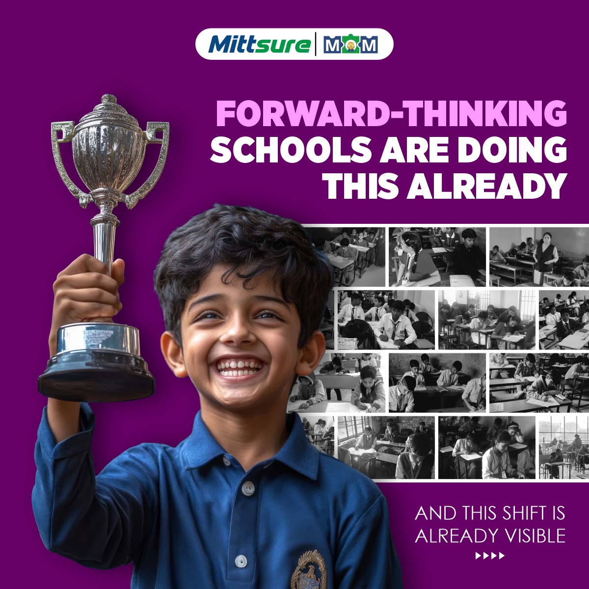 Mittsure Olympiad Masters - MOM Facebook ad: Is your school looking for a platform that…
