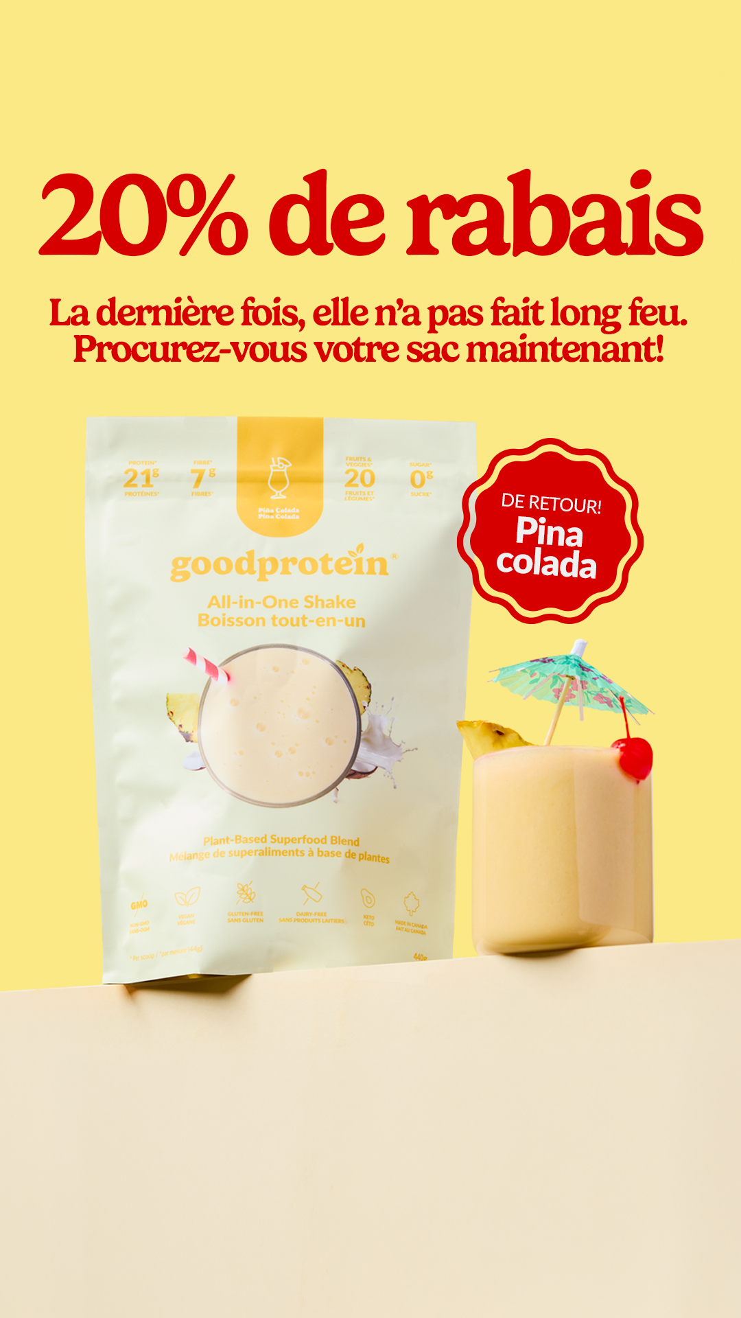 Good Protein Facebook ad