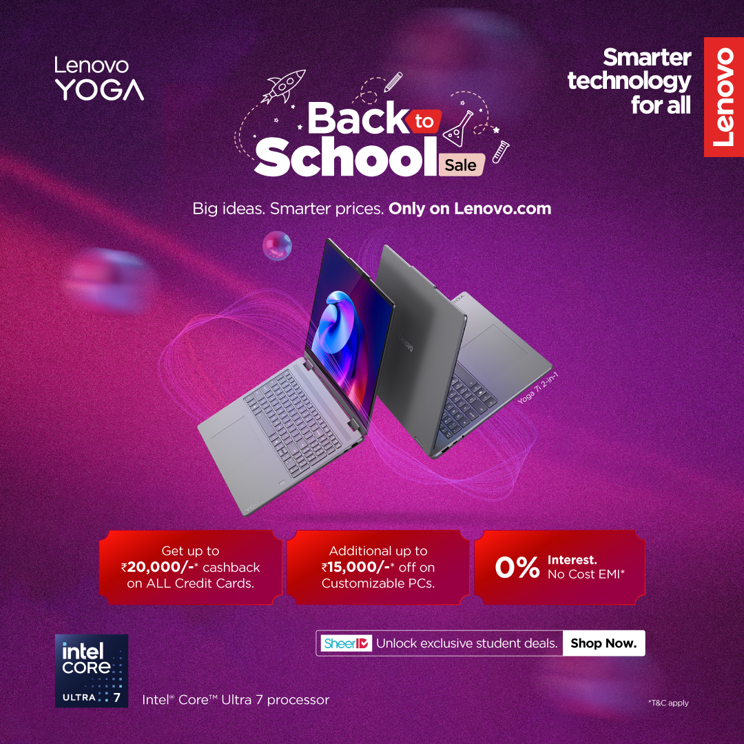 Lenovo India Facebook ad