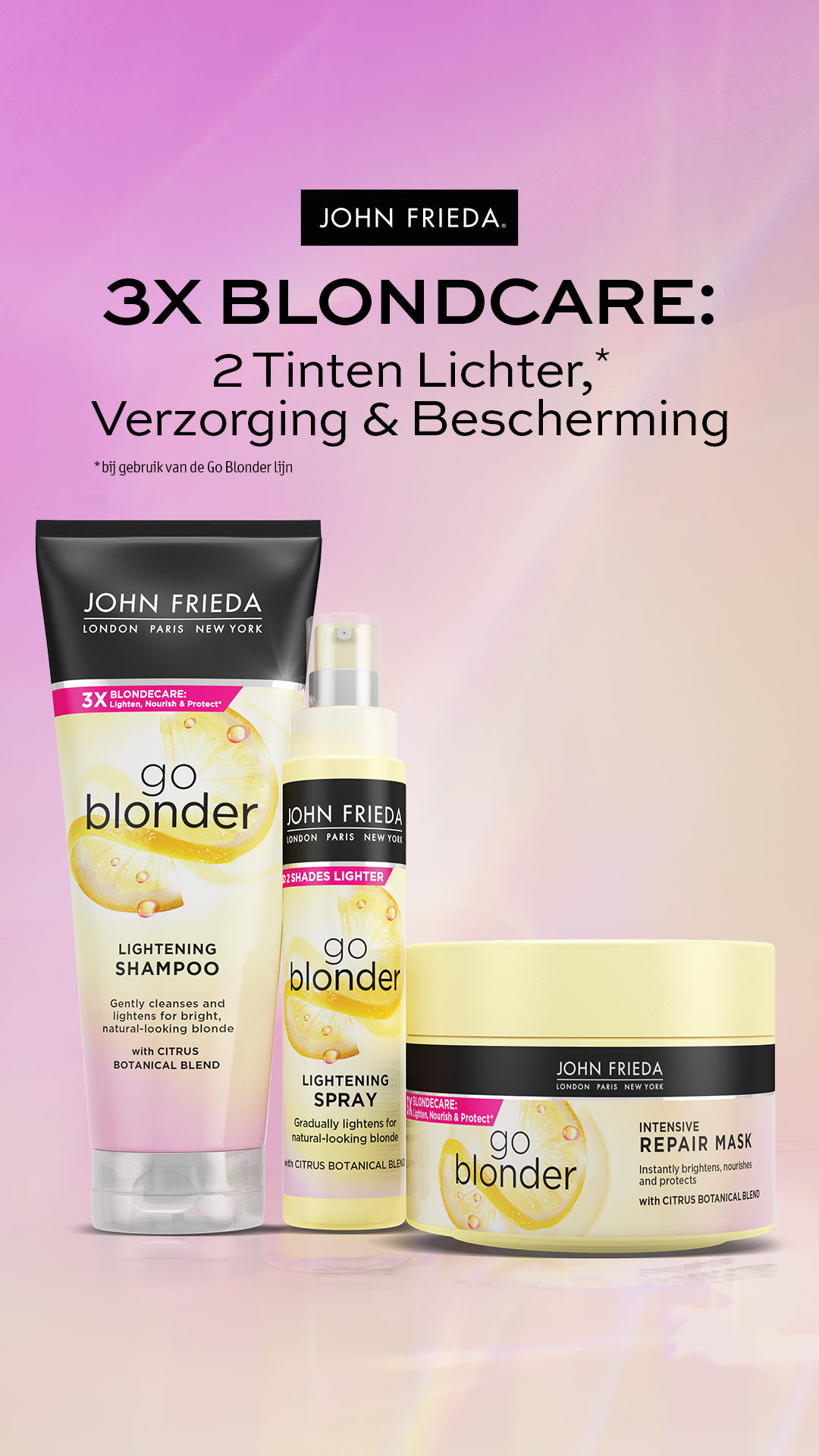 John Frieda Benelux Facebook ad