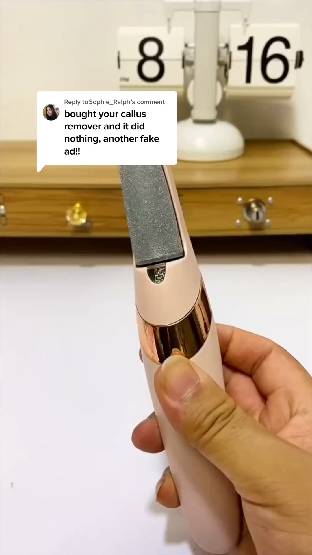 Nuvé Facebook ad: Baby soft feet in 5 minutes flat